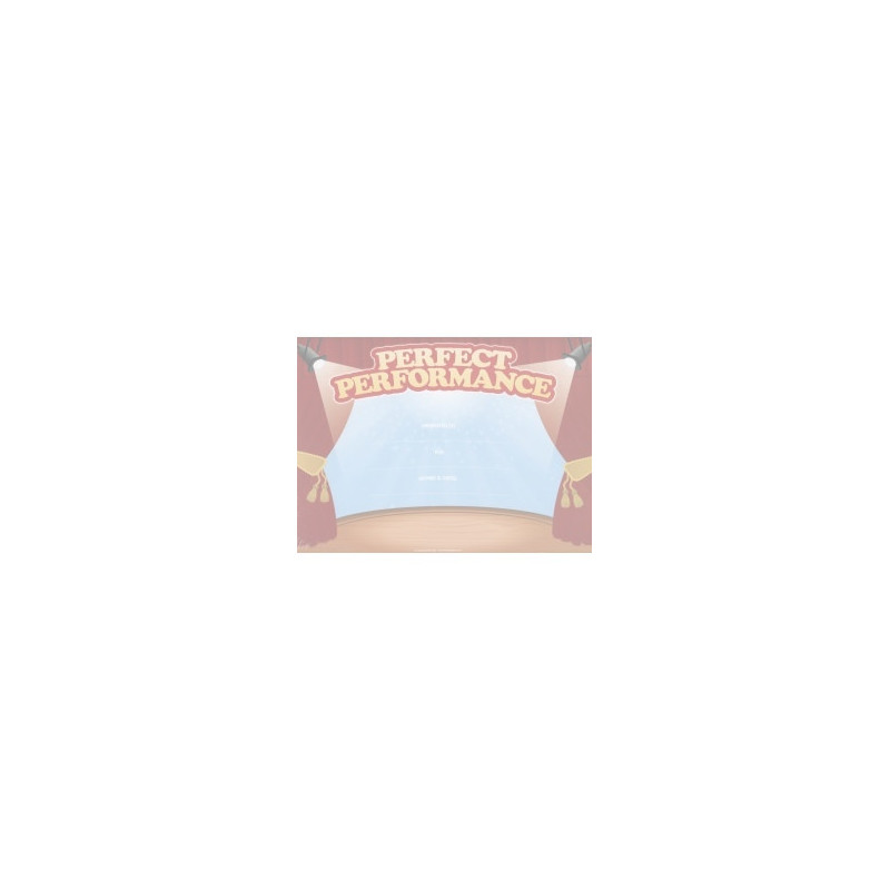 Perfect Performance Certificates for Kids 25 Pack