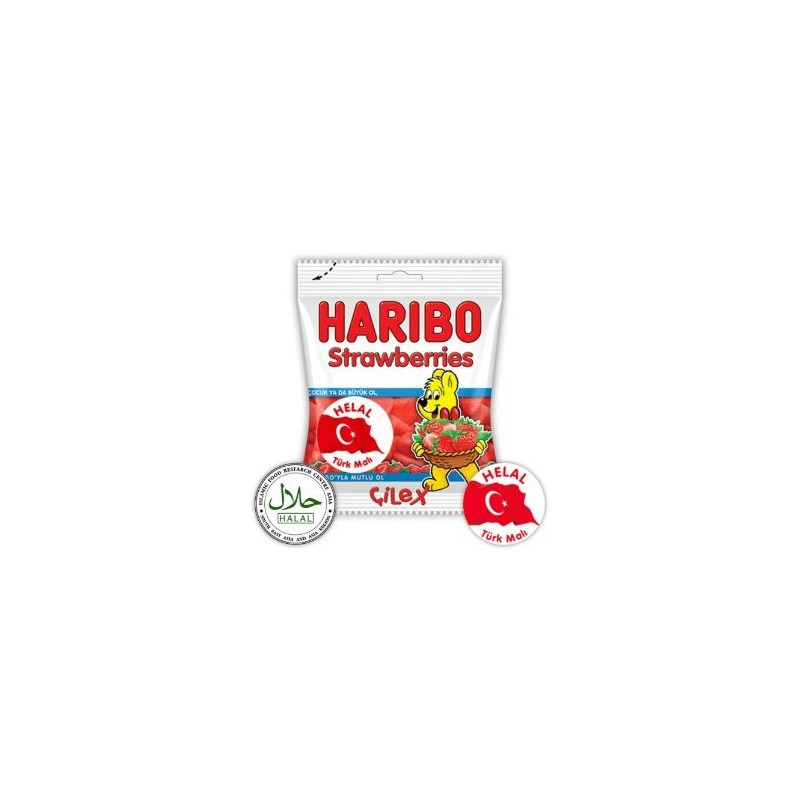 Haribo Halal Sweets Strawberries Haribo Halal Sweets Strawberries