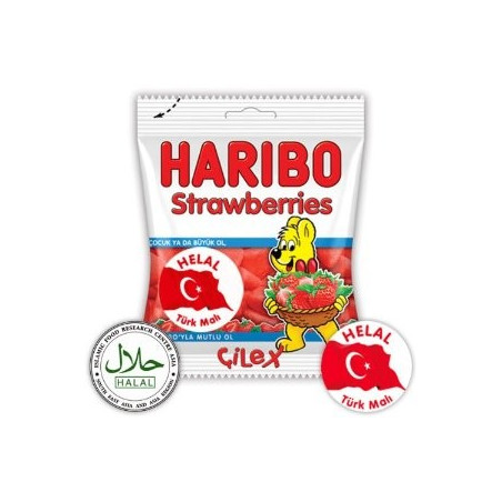 Haribo Halal Sweets Strawberries