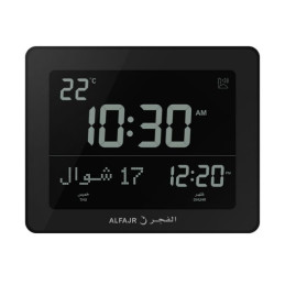 Al-Fajr Desk Clock CF-19 Black